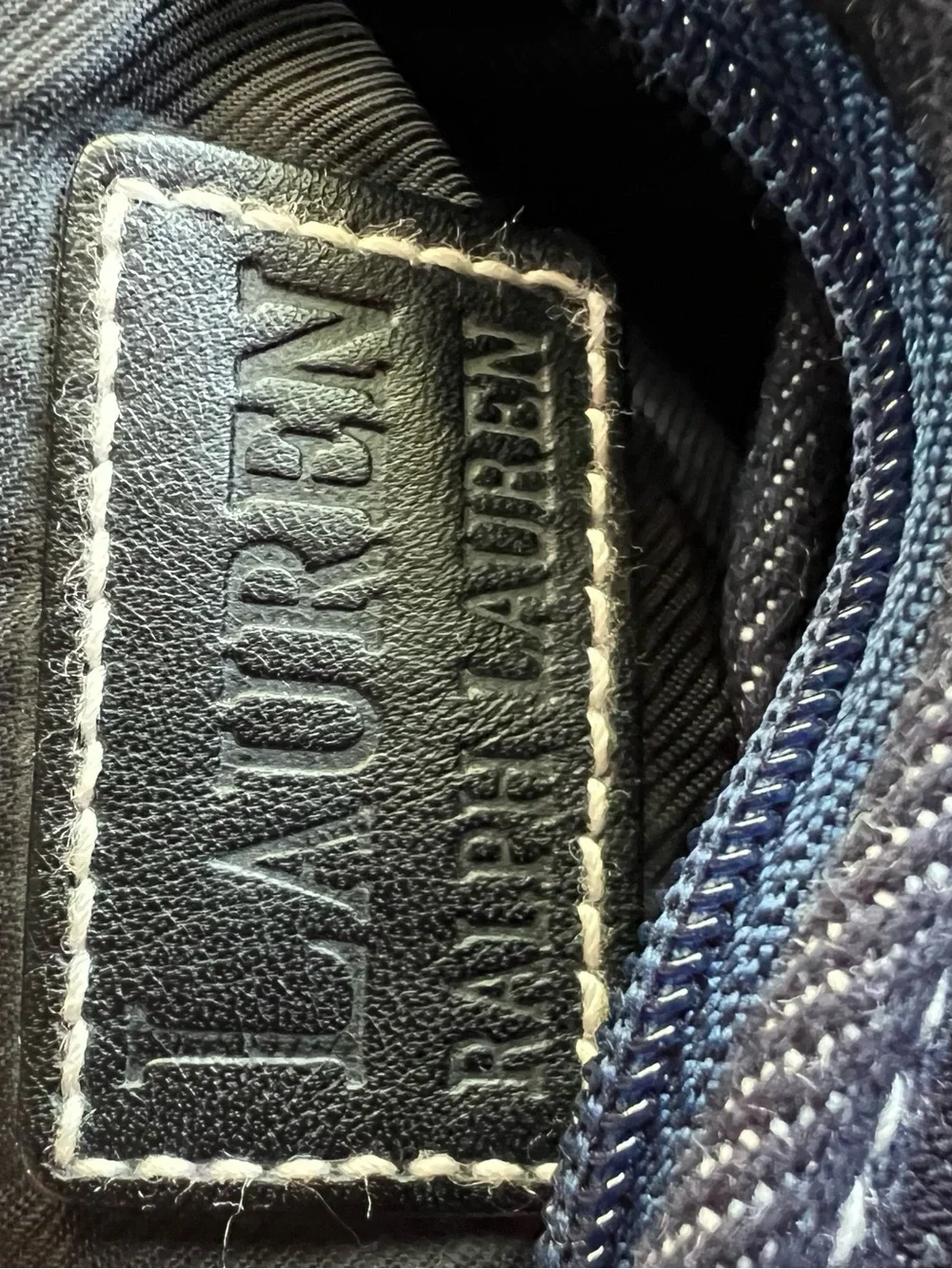 Ralph Lauren Denim Cosmetic Pouch in Navy